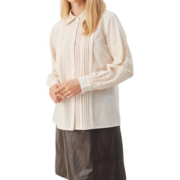 NEW PART TWO carole blouse in whitecap gray - Picture 3 of 6